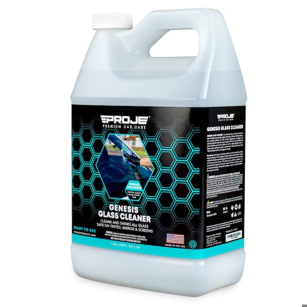 Glass Cleaner 1 Gallon - Safe on Tinted and Non-Tinted Windows, Proje Premium Car Care, Mfr#: 10011
